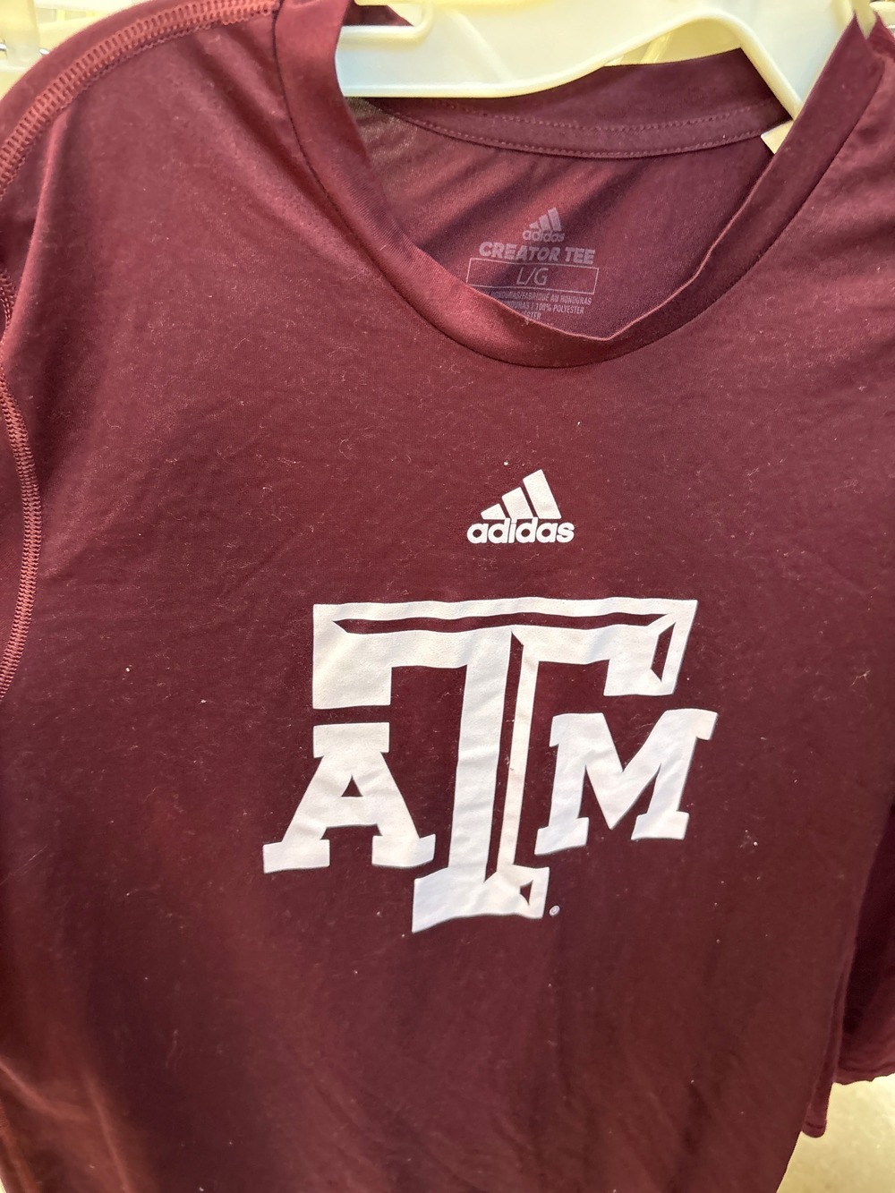 adidas Texas A&M Aggies Maroon Creator Tee Men L